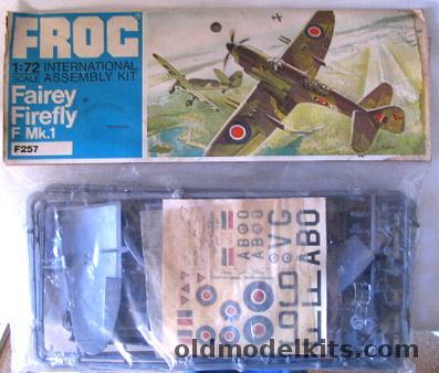 Frog 1/72 Fairey Firefly F Mk. 1 Bagged, F257 plastic model kit